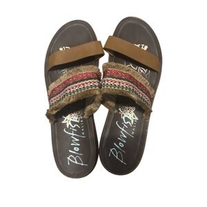 Blowfish Brown Casual Sandals Slip-On Comfort
